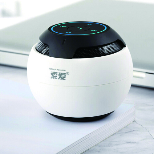 Soaiy s-35 speaker box wireless computer low-tone cannon audio mobile phone car player outdoor portable plug-in card mini audio pearl white