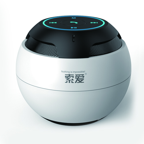 Soaiy s-35 speaker box wireless computer low-tone cannon audio mobile phone car player outdoor portable plug-in card mini audio pearl white