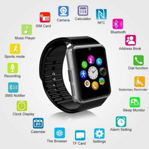 3.0 GT08 Wear Watch Multi-Language Health Monitoring Men's Wristband for Android phone