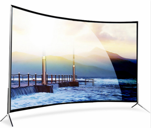 60'' 65'' 70'' inch curved screen monitor led display TV android OS grobal IPTV BVD-T2 TV wifi smart television TV