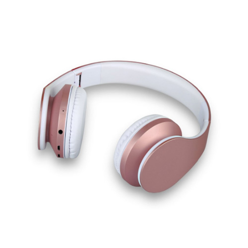 Wireless Headphone Rose Gold Stereo Bass Headset Big Headphones with Mic TF FM Noise Canceling Wireless Headphones