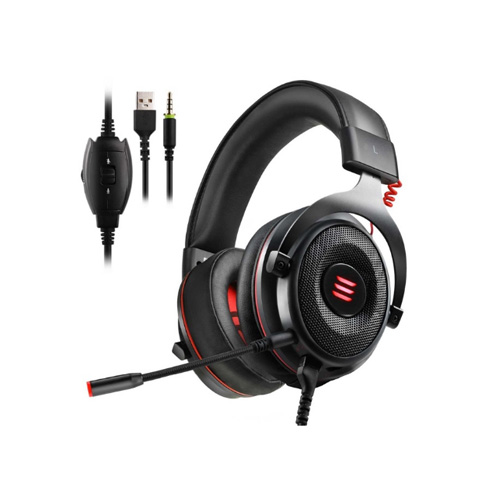 EKSA Gaming Headphones Wired Gamer Headset Virtual 7.1/ 3.5mm Over Ear Headphones With Noise Cancelling Mic For PC/Xbox/PS4 etc